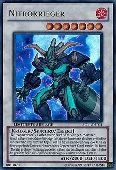 Nitro Warrior German Nitrokrieger Advent Calendar 2011 (Adventskalender) Yu-Gi-Oh! card