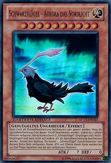 Blackwing Aurora the Northern Lights German Schwarzflugel Aurora das Nordlicht Advent Calendar 2011 (Adventskalender) Yu-Gi-Oh! card