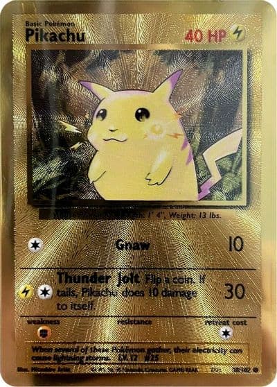 Pikachu (Celebrations Metal Card) Miscellaneous Cards & Products Pokemon card