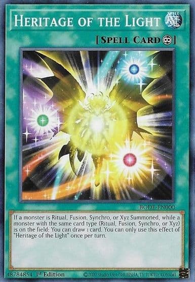 Heritage of the Light Burst of Destiny Yu-Gi-Oh! card
