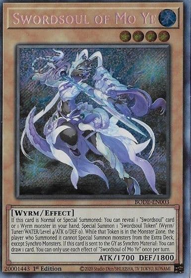 Swordsoul of Mo Ye Burst of Destiny Yu-Gi-Oh! card
