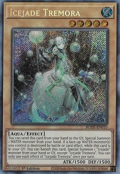 Icejade Tremora Burst of Destiny Yu-Gi-Oh! card