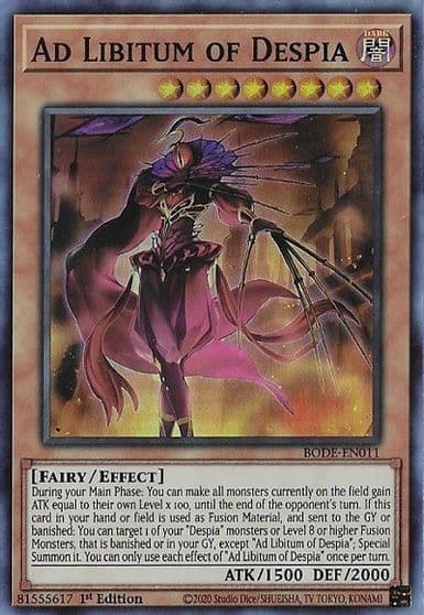 Ad Libitum of Despia Burst of Destiny Yu-Gi-Oh! card