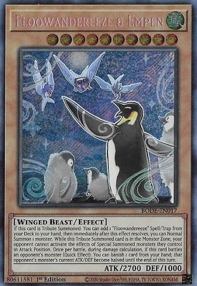 Floowandereeze and Empen Burst of Destiny Yu-Gi-Oh! card