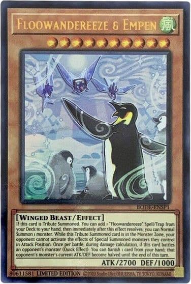 Floowandereeze and Empen BODE ENSP1 Burst of Destiny Yu-Gi-Oh! card