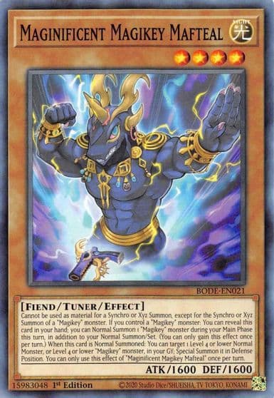 Maginificent Magikey Mafteal Burst of Destiny Yu-Gi-Oh! card