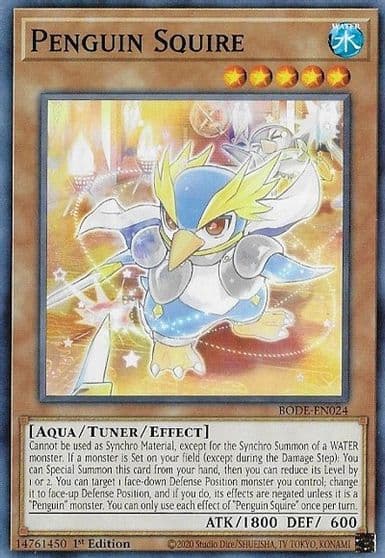 Penguin Squire Burst of Destiny Yu-Gi-Oh! card