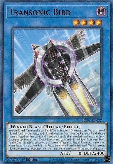 Transonic Bird Burst of Destiny Yu-Gi-Oh! card