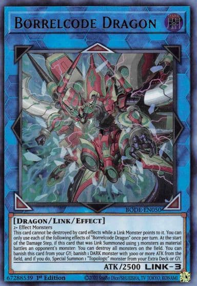 Borrelcode Dragon Burst of Destiny Yu-Gi-Oh! card