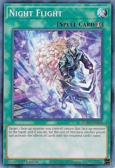 Night Flight Burst of Destiny Yu-Gi-Oh! card