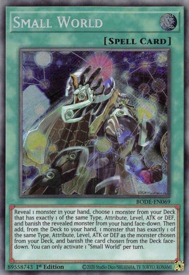 Small World Burst of Destiny Yu-Gi-Oh! card
