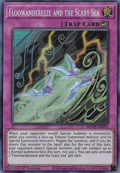 Floowandereeze and the Scary Sea Burst of Destiny Yu-Gi-Oh! card