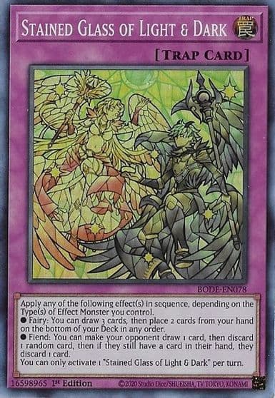 Stained Glass of Light and Dark Burst of Destiny Yu-Gi-Oh! card