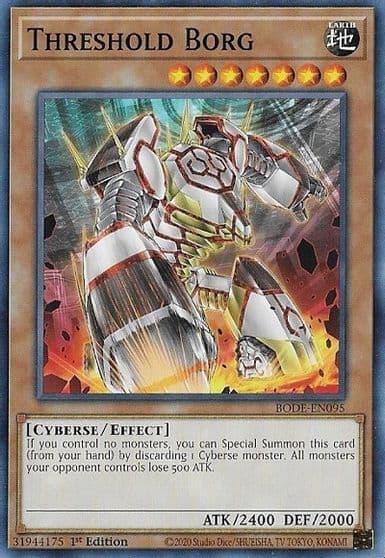 Threshold Borg Burst of Destiny Yu-Gi-Oh! card
