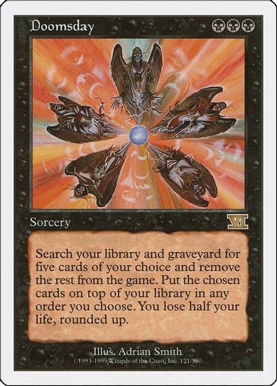 Doomsday Classic Sixth Edition Magic card