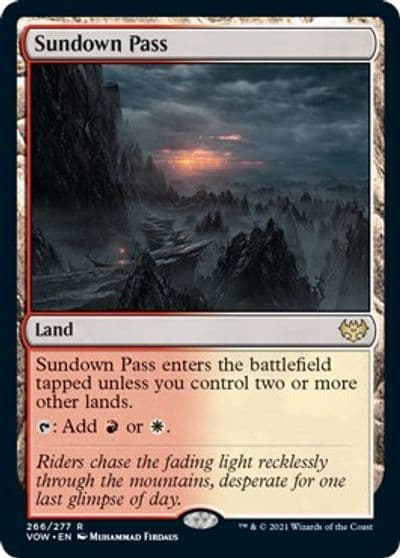 Sundown Pass Innistrad: Crimson Vow Magic card