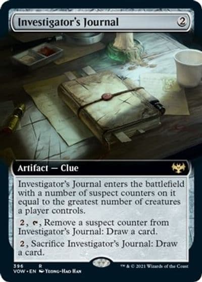 Investigators Journal Extended Art Innistrad: Crimson Vow Magic card