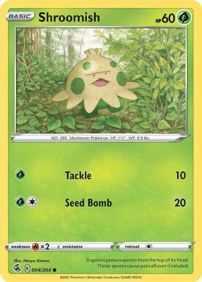 Shroomish SWSH08: Fusion Strike Pokemon card