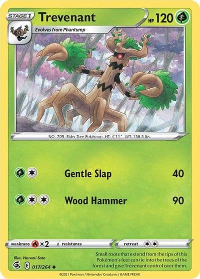 Trevenant SWSH08: Fusion Strike Pokemon card