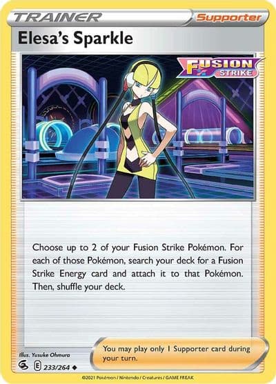 Elesa's Sparkle SWSH08: Fusion Strike Pokemon card