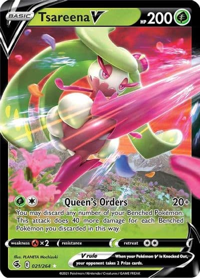 Tsareena V SWSH08: Fusion Strike Pokemon card