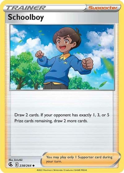 Schoolboy SWSH08: Fusion Strike Pokemon card