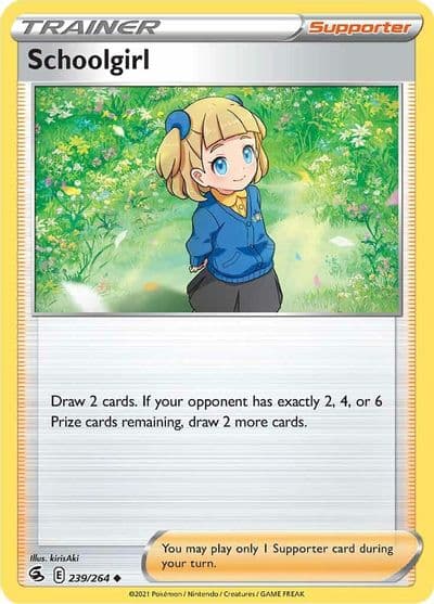 Schoolgirl SWSH08: Fusion Strike Pokemon card
