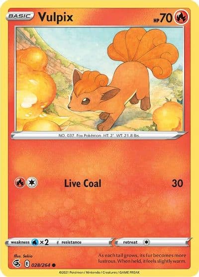 Vulpix (28) SWSH08: Fusion Strike Pokemon card