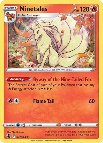 Ninetales (31) SWSH08: Fusion Strike Pokemon card