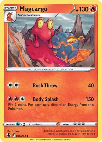 Magcargo SWSH08: Fusion Strike Pokemon card