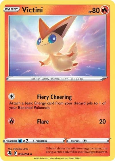 Victini SWSH08: Fusion Strike Pokemon card