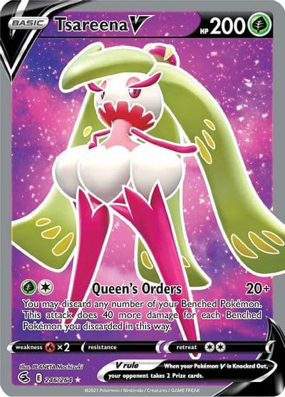 Tsareena V (Full Art) SWSH08: Fusion Strike Pokemon card