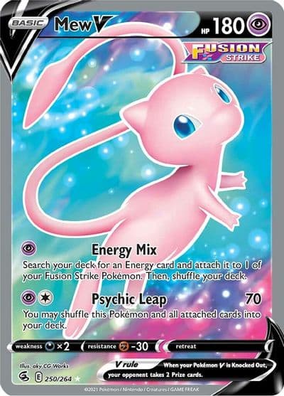 Mew V (Full Art) SWSH08: Fusion Strike Pokemon card