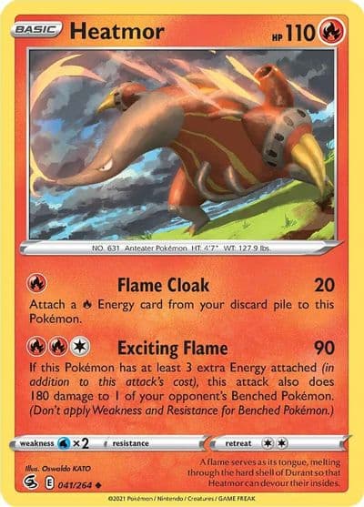Heatmor SWSH08: Fusion Strike Pokemon card