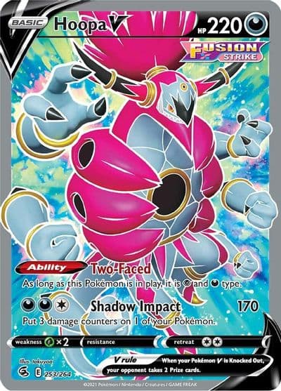 Hoopa V (Full Art) SWSH08: Fusion Strike Pokemon card