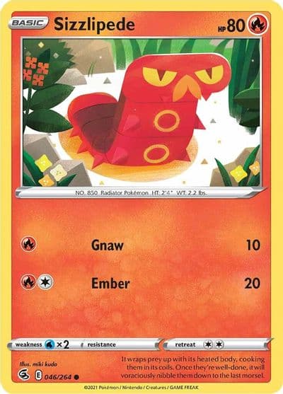 Sizzlipede (46) SWSH08: Fusion Strike Pokemon card