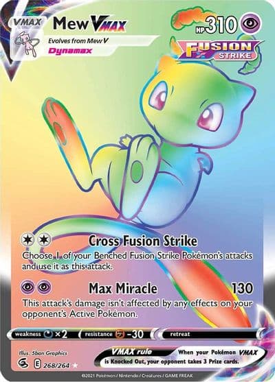 Mew VMAX (Secret) SWSH08: Fusion Strike Pokemon card