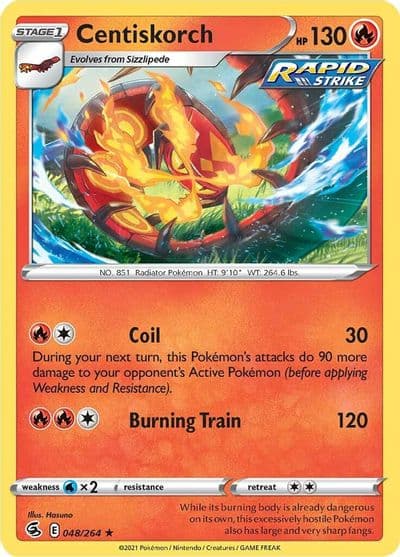 Centiskorch (48) SWSH08: Fusion Strike Pokemon card