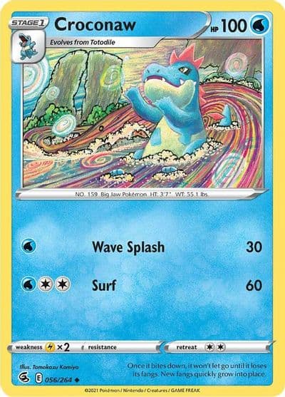 Croconaw SWSH08: Fusion Strike Pokemon card