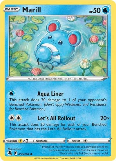 Marill SWSH08: Fusion Strike Pokemon card