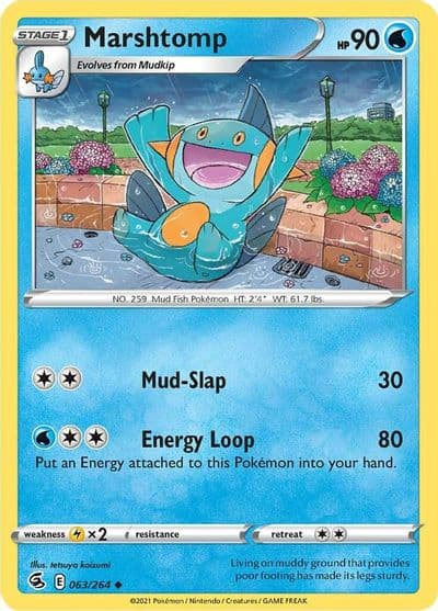 Marshtomp SWSH08: Fusion Strike Pokemon card