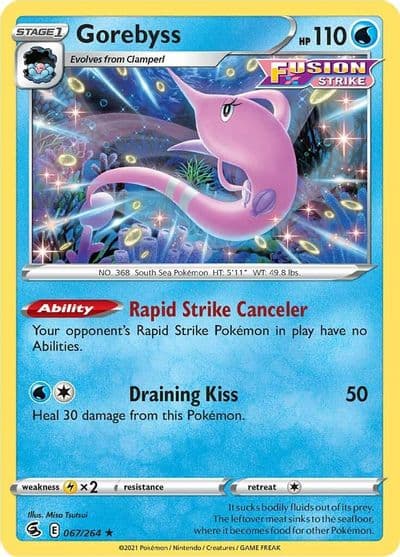 Gorebyss SWSH08: Fusion Strike Pokemon card