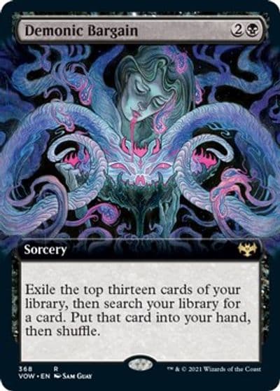 Demonic Bargain Extended Art Innistrad: Crimson Vow Magic card