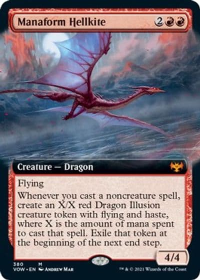 Manaform Hellkite Extended Art Innistrad: Crimson Vow Magic card