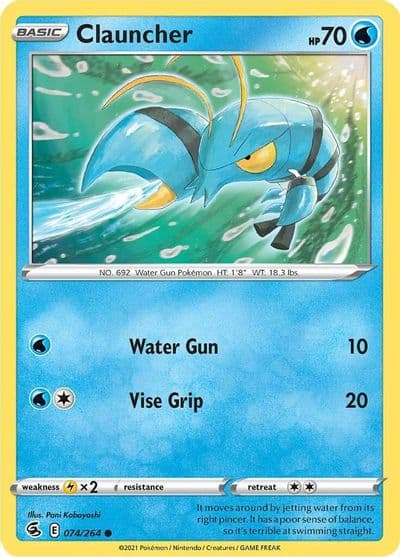 Clauncher SWSH08: Fusion Strike Pokemon card