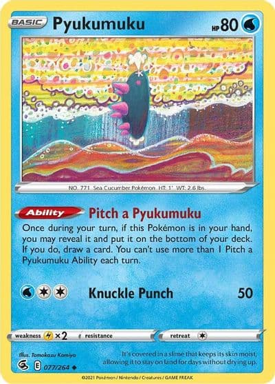 Pyukumuku SWSH08: Fusion Strike Pokemon card