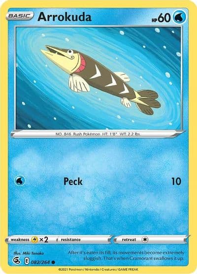 Arrokuda SWSH08: Fusion Strike Pokemon card