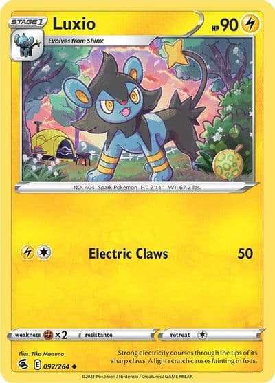 Luxio SWSH08: Fusion Strike Pokemon card