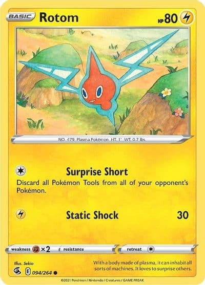 Rotom SWSH08: Fusion Strike Pokemon card
