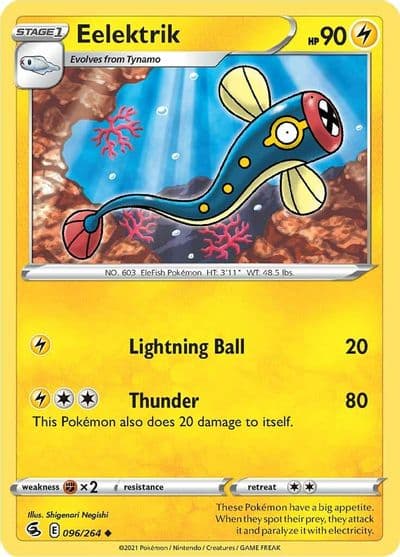 Eelektrik SWSH08: Fusion Strike Pokemon card